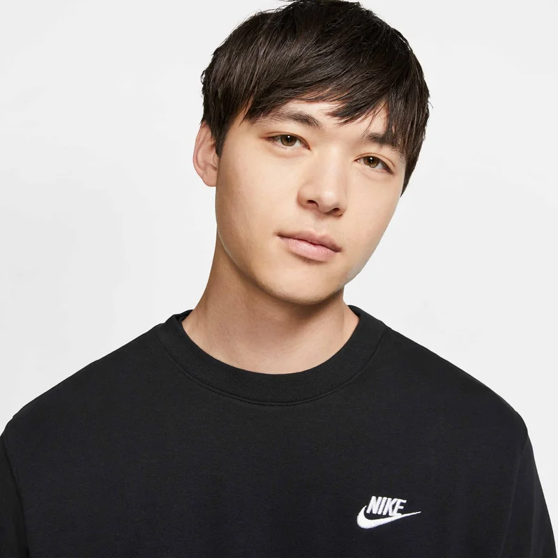 Nike Black Men's Sportswear Club French Terry Sweatshirt for Men | Best Price UAE