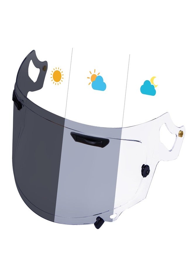 PSLER Photochromic Regent X Visor Corsair X Visor VAS-V MAX Vision Face Shield Quantum X Visor Helmet Shield for Regent X VAS-V MAX Corsair-X Quantum-X Signet-X RX7X Defiant-X Dt-X,Photochromic - Image 1