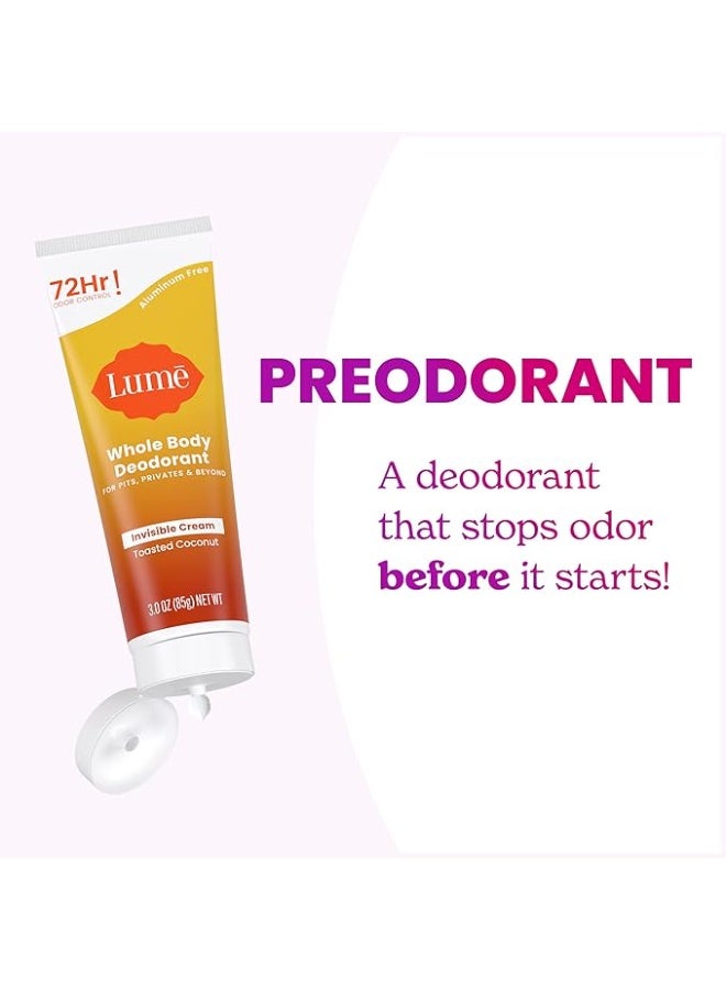 لومي مزيل عرق للجسم بالكامل من Lume كريم غير مرئي في عبوة أنبوبية بتركيبة لطيفة للتحكم اليومي وطويل المدى في الروائح - Image 5