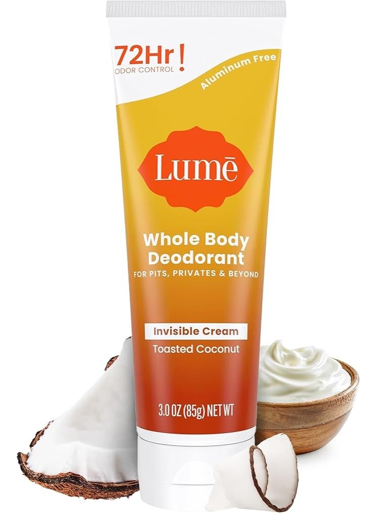 لومي مزيل عرق للجسم بالكامل من Lume كريم غير مرئي في عبوة أنبوبية بتركيبة لطيفة للتحكم اليومي وطويل المدى في الروائح - Image 1