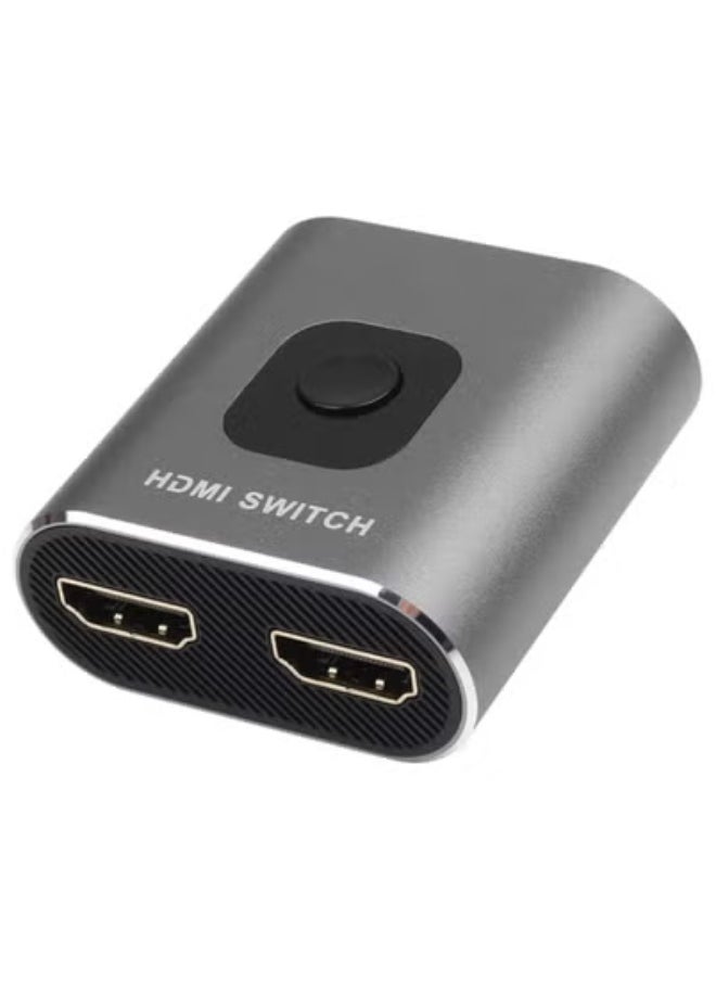 ماركة غير محددة مفتاح HDMI 4K 60Hz ، مفتاح HDMI ثنائي الاتجاه 2 في 1 خارج ، مقسم HDMI 1 في 2 خارج ، توصيل وتشغيل ، مفتاح HDMI يدعم 4K 3D 1080P لـ PS4 Xbox Blu-Ray Player Fire Stick PC HDTV (فضي)  - Image 1