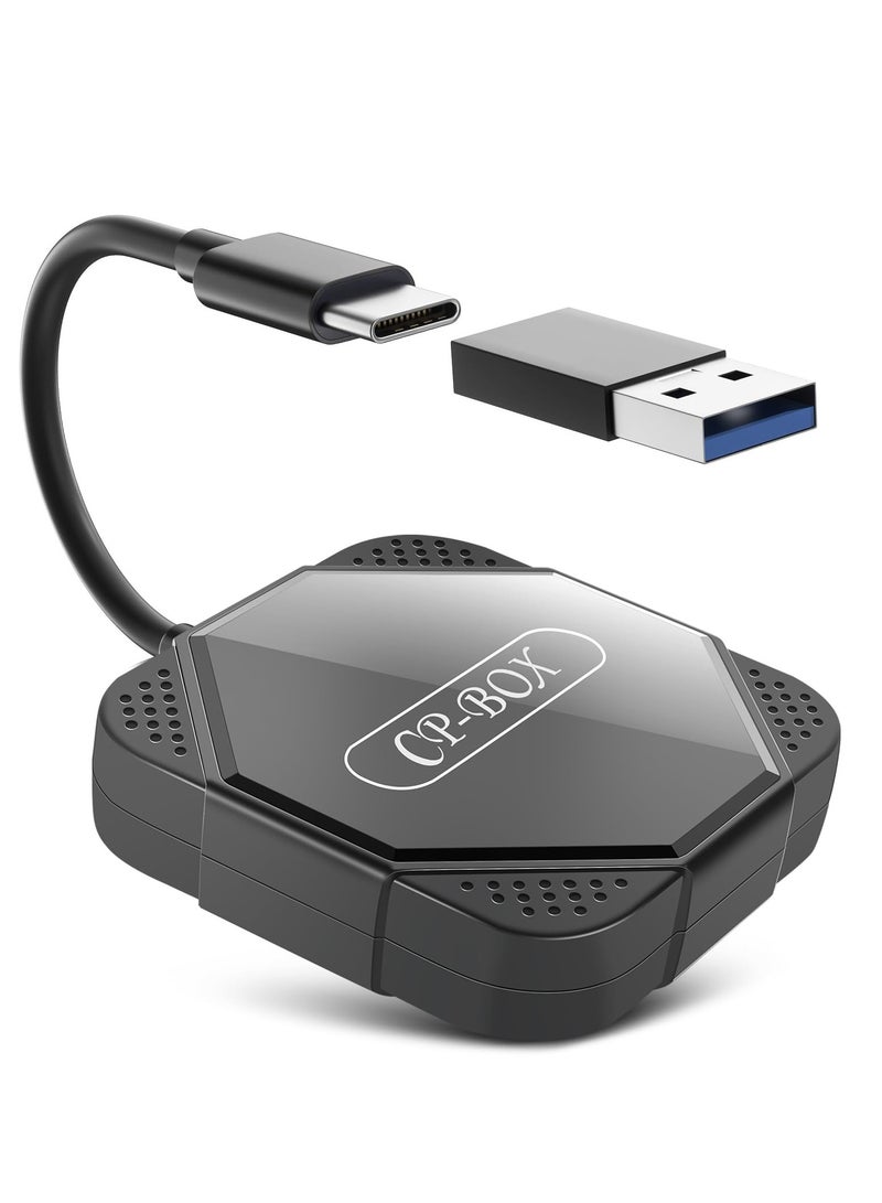 SOLARAE Wireless CarPlay Adapter for iPhone, 2024 Upgrade Apple CarPlay Dongle for Car's Original Wired CarPlay, Convert Factory Wired to Wireless CarPlay, for Cars from iPhone iOS 10+ - Image 1