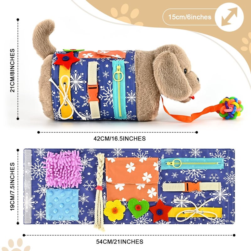 ALACCOM Fidget Blanket and Muff Dog for Adults with Dementia,Alzheimers Dementia Activities Products for Seniors and Elderly ,Gift Game and Sensory Fidget Blanket for Alzheimerâ€™s or Dementia - Image 5