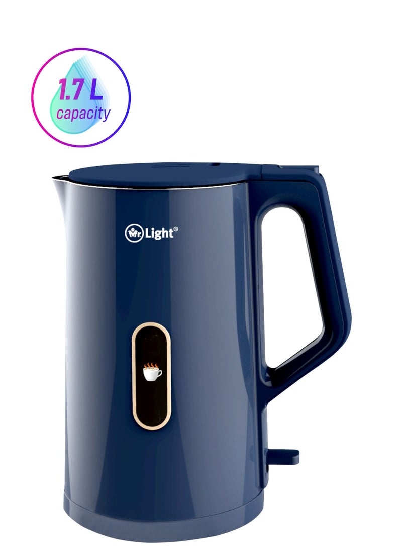 Mr. Light Stainless Steel Electric Kettle 1.7 L Super Fast Boiling 360 Cordless Rotation Auto Cut Off - Image 1