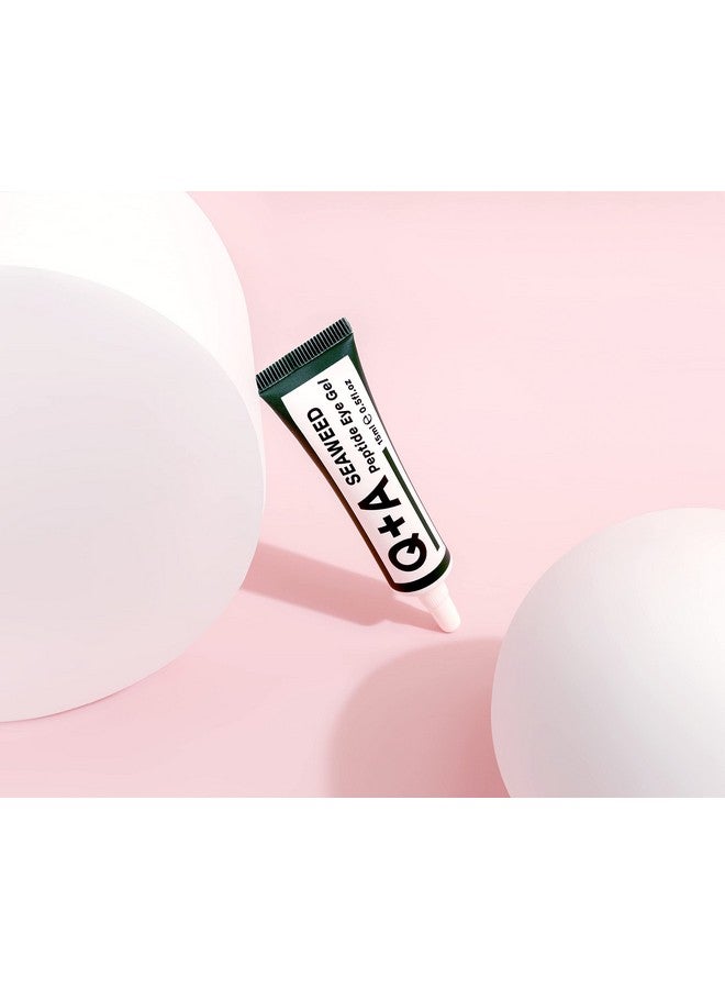 Q+A Seaweed Peptide Eye Gel (15ml), Under Eye Cream Alternative, Under Eye Brightener with Peptides, Seaweed & Aloe Vera, Hydrates, Smooths Fine Lines & Reduces Puffiness - Image 2