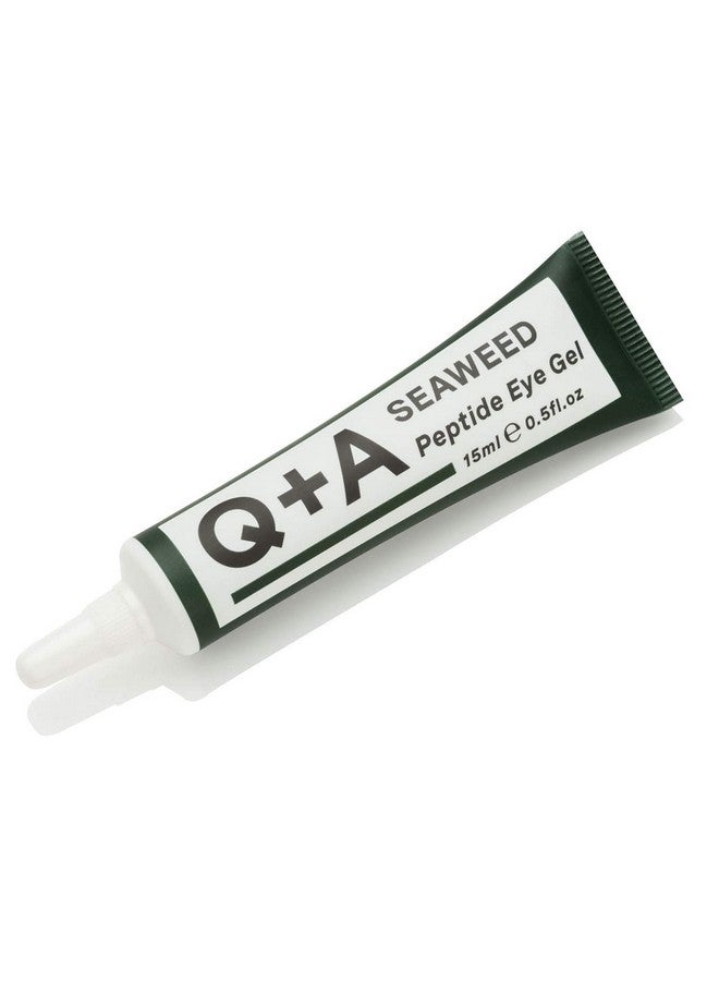 Q+A Seaweed Peptide Eye Gel (15ml), Under Eye Cream Alternative, Under Eye Brightener with Peptides, Seaweed & Aloe Vera, Hydrates, Smooths Fine Lines & Reduces Puffiness - Image 1