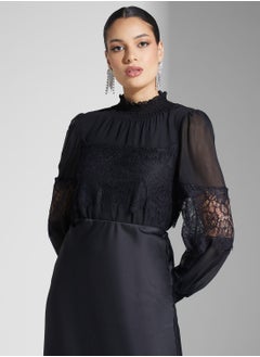 True Decadence Balloon Sleeve Turtle Neck Top  - Image 4