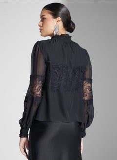 True Decadence Balloon Sleeve Turtle Neck Top  - Image 2