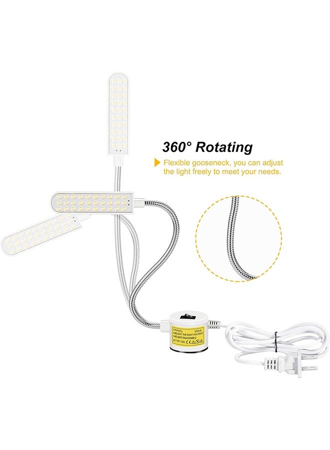 Sewing Machine Light LED Flexible Gooseneck Work Light with Magnetic Base for Workbench Lathe Drilling and Pressing Machine - Image 4