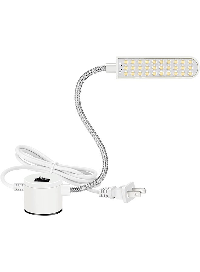 Sewing Machine Light LED Flexible Gooseneck Work Light with Magnetic Base for Workbench Lathe Drilling and Pressing Machine - Image 1