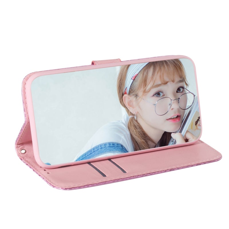 HuHa Protective Cover For Huawei P40 Pro Solid Color Colorful Magnetic Buckle Horizontal Flip PU Leather Case with Holder & Card Slots & Wallet & Lanyard(Pink) - Image 4