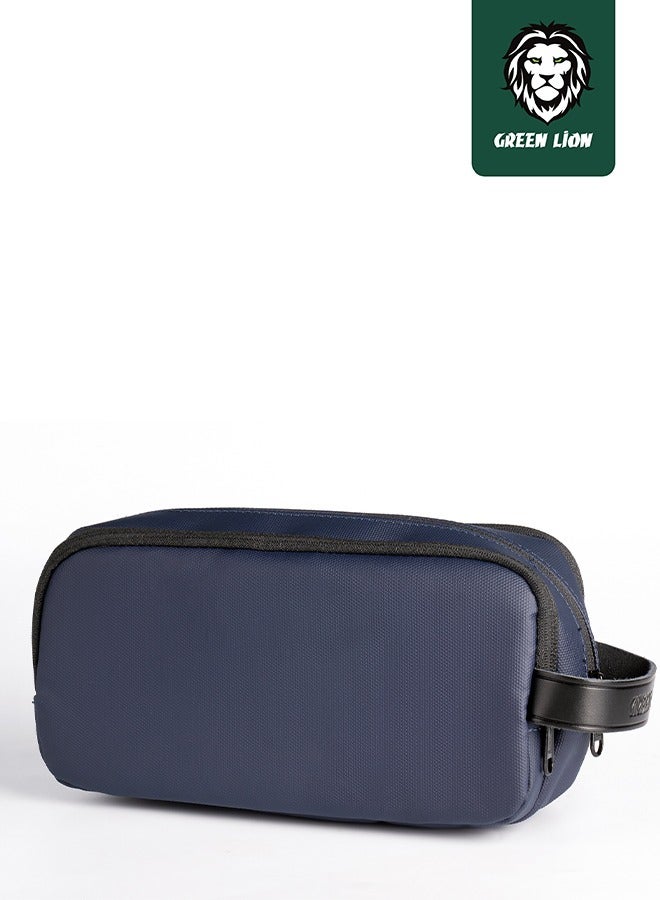 GREEN LION Elegant Pouch Travel in Style, Luxurious, Top Grade Material, Waterproof and Quick-Dry interior And Coating, Shock Resistance To Fall Off, Multifunctional Storage with Multi Pockets - Dark Blue - Image 3