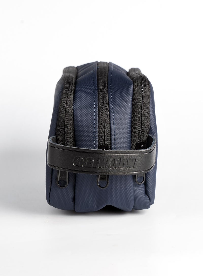 GREEN LION Elegant Pouch Travel in Style, Luxurious, Top Grade Material, Waterproof and Quick-Dry interior And Coating, Shock Resistance To Fall Off, Multifunctional Storage with Multi Pockets - Dark Blue - Image 5