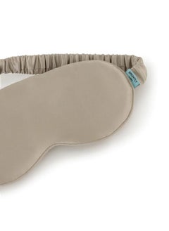 BRIGHTLY LABS Pure Mulberry Silk Eye Mask, Ultimate Sleep Aid for a Full Night's Sleep, Ultra-Soft Comfortable Sleep Mask, Elastic Strap, 22 Momme, Infused with Silver Ions, Standard, Champagne  - Image 2