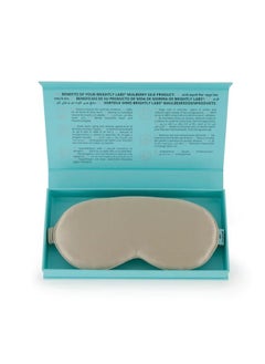 BRIGHTLY LABS Pure Mulberry Silk Eye Mask, Ultimate Sleep Aid for a Full Night's Sleep, Ultra-Soft Comfortable Sleep Mask, Elastic Strap, 22 Momme, Infused with Silver Ions, Standard, Champagne  - Image 4