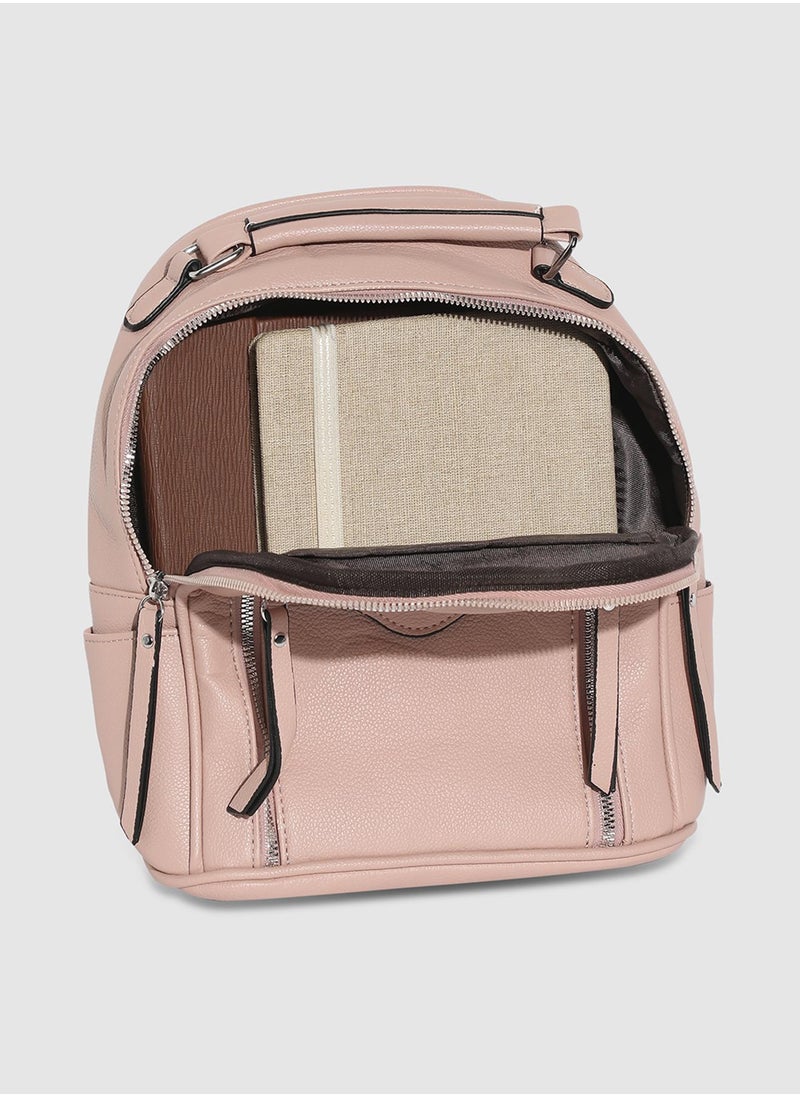 Haute Sauce - Everyday Essentials Mini Backpack - Light Pink - Image 1