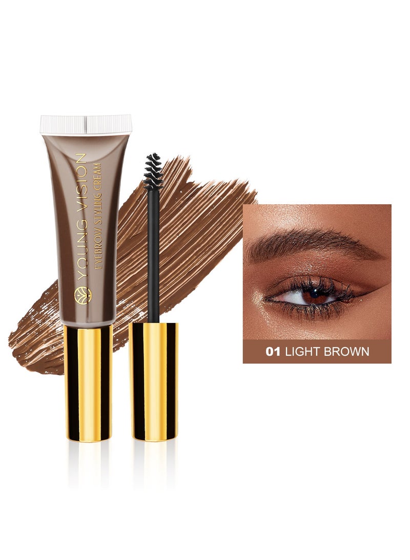 YOUNG VISION YOUNG VISION eyebrow dyeing cream three-dimensional shaping eyebrow gel square water solid color wild natural not easy to smudge light brown  - Image 1