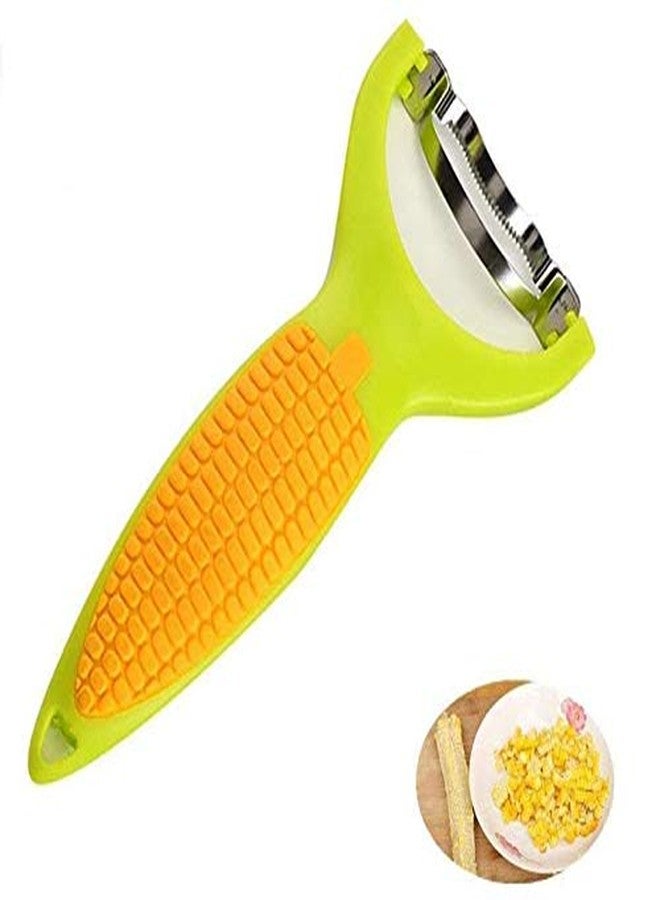 EDOBLUE Corn Zipper 6" - Lovely Shape Ergonomic Kitchen Tool Corn Planer Cutter Cob Peeler Corn Stripper Kernel Cutter - Image 1