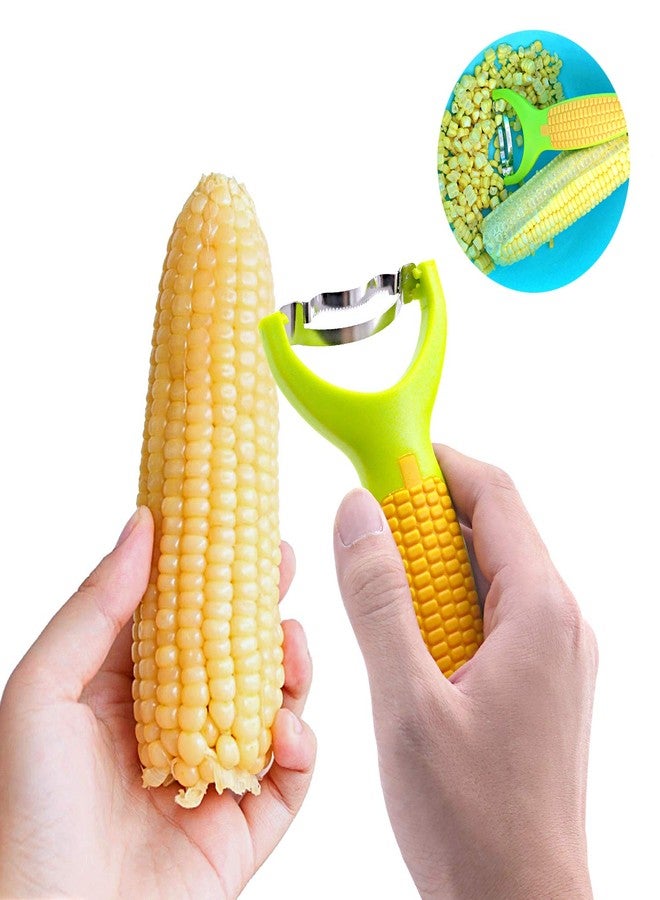 EDOBLUE Corn Zipper 6" - Lovely Shape Ergonomic Kitchen Tool Corn Planer Cutter Cob Peeler Corn Stripper Kernel Cutter - Image 4