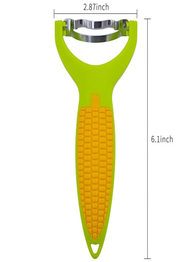 EDOBLUE Corn Zipper 6" - Lovely Shape Ergonomic Kitchen Tool Corn Planer Cutter Cob Peeler Corn Stripper Kernel Cutter - Image 2