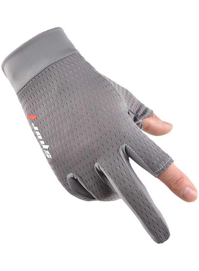NIBEMINENT Ice Silk Non Slip Breathable Thin Anti-UV Protection Gloves - Image 2