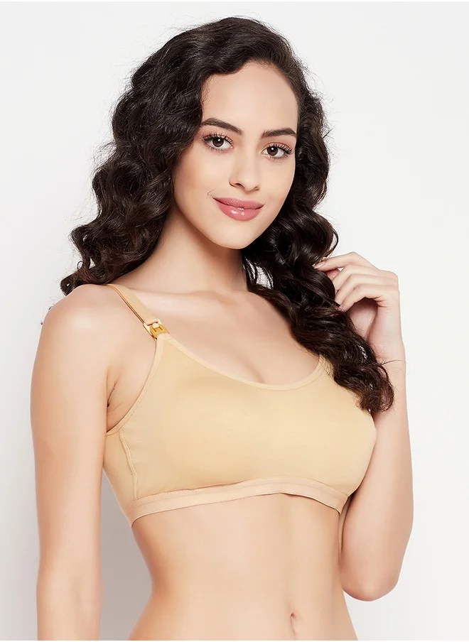 Clovia Clovia Pack of 2 Lightly Padded Non-Wired Full Figure Feeding Bra - Cotton Rich