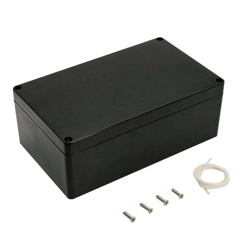LeMotech ABS Plastic Electrical Project Case Power Junction Box Project Box Black 787 x 472 x 295 inch 200 x 120 x 75 mm