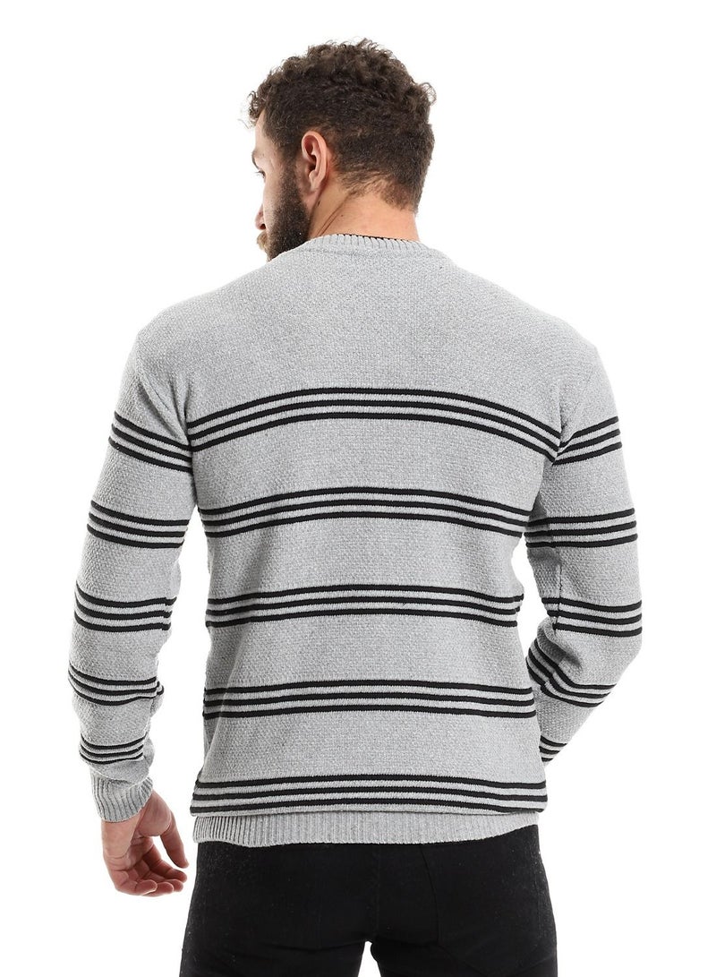 Caesar Wool Mens Pullover With Multi Design  - Image 4