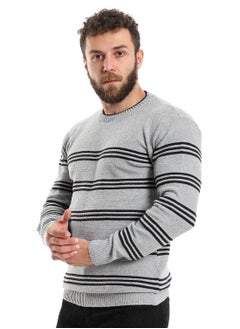 Caesar Wool Mens Pullover With Multi Design  - Image 3
