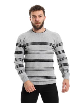 Caesar Wool Mens Pullover With Multi Design  - Image 1