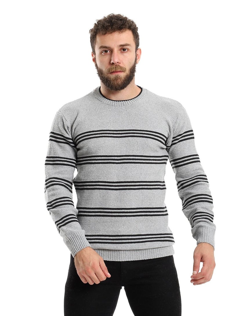 Caesar Wool Mens Pullover With Multi Design  - Image 1