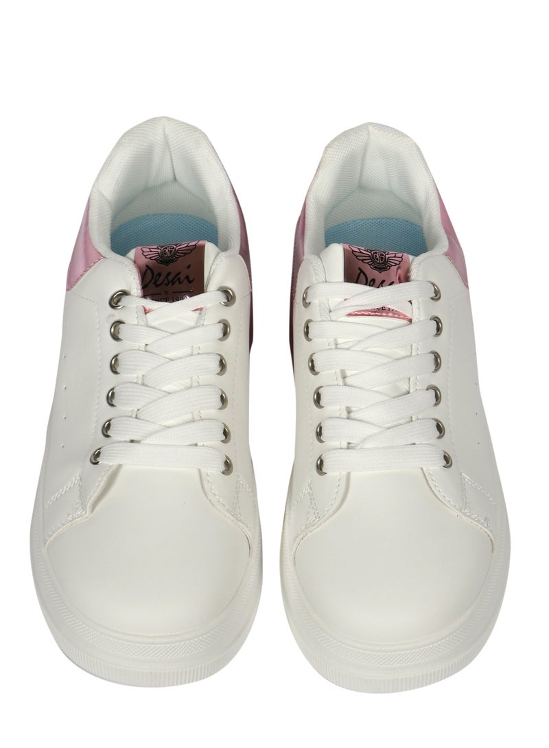Logos Women's casual shoes lace up White/Grey - Image 2