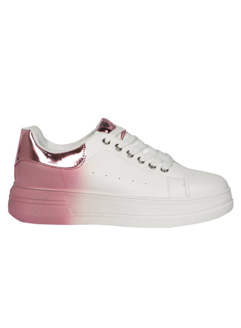 Logos Women's casual shoes lace up White/Grey - Image 4