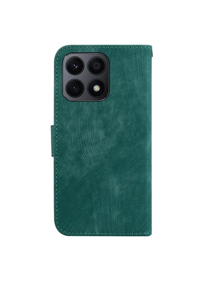 اس-توب جراب هاتف Honor X8a من الجلد المنقوش بنقشة نمر صغير - Image 3