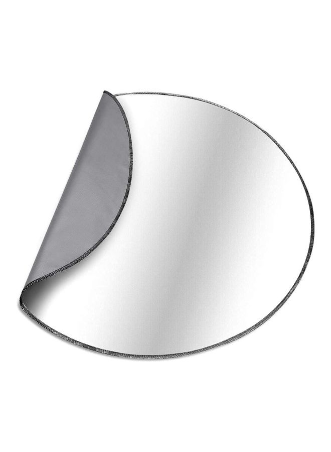 NIBEMINENT Double-Coated Silicone Fiber Glass Fire Retardant BBQ Grill Mat Grey 36inch