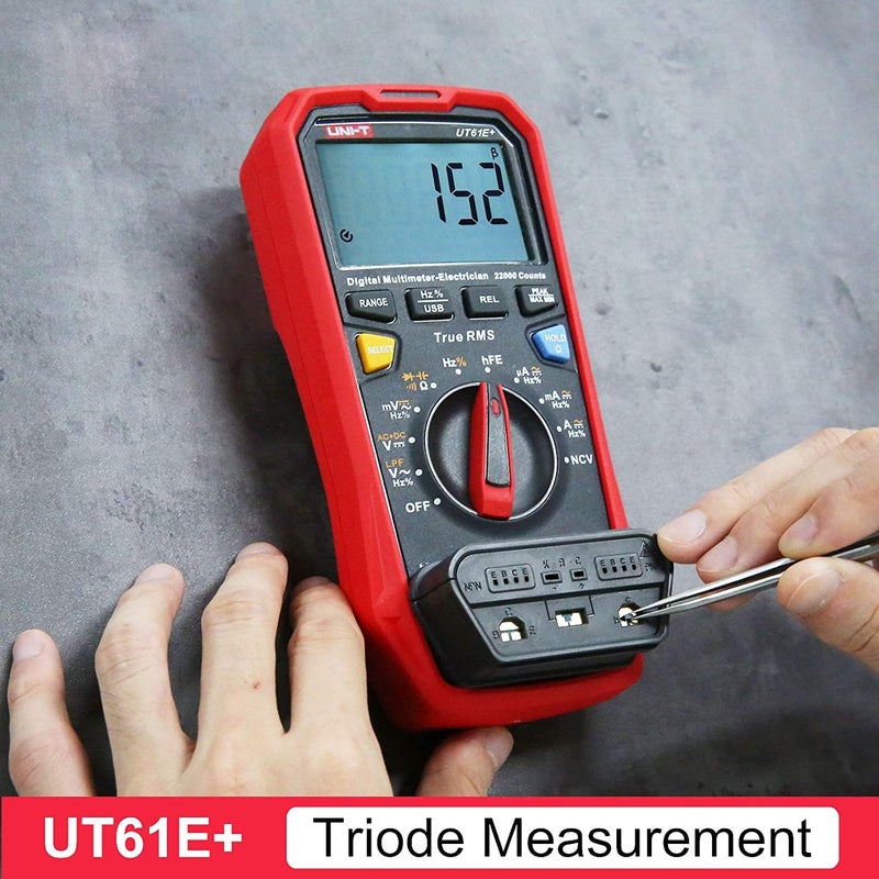 UNI-T UT61E+ Digital Multimeter with Auto Range, True RMS, and NCV Testing - Image 5