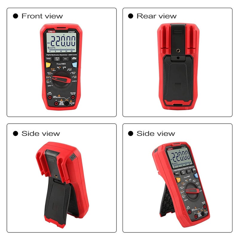 UNI-T UT61E+ Digital Multimeter with Auto Range, True RMS, and NCV Testing - Image 4