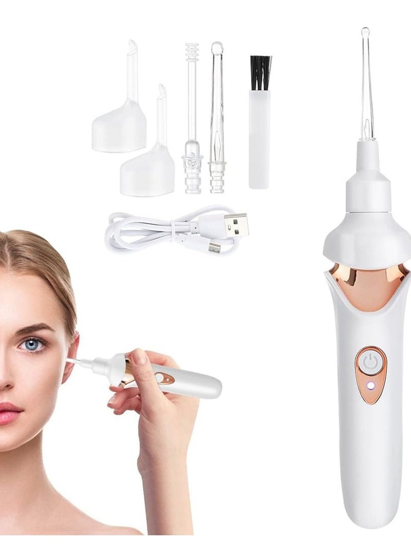 SYOSI Ear Wax Remover Vacuum Cleaner, Electric Earwax Removal Kit with LED Light, Portable Ear Cleaner, USB Charge Reusable Safe Electric Ear Suction for Adults Kids  - Image 1