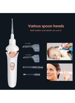 SYOSI Ear Wax Remover Vacuum Cleaner, Electric Earwax Removal Kit with LED Light, Portable Ear Cleaner, USB Charge Reusable Safe Electric Ear Suction for Adults Kids  - Image 3