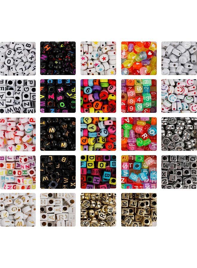 NIBEMINENT 1550 Alphabet Letter Beads Jewellery Making DIY Bracelet Craft Kit 21 x 14 2.5cm - Image 2