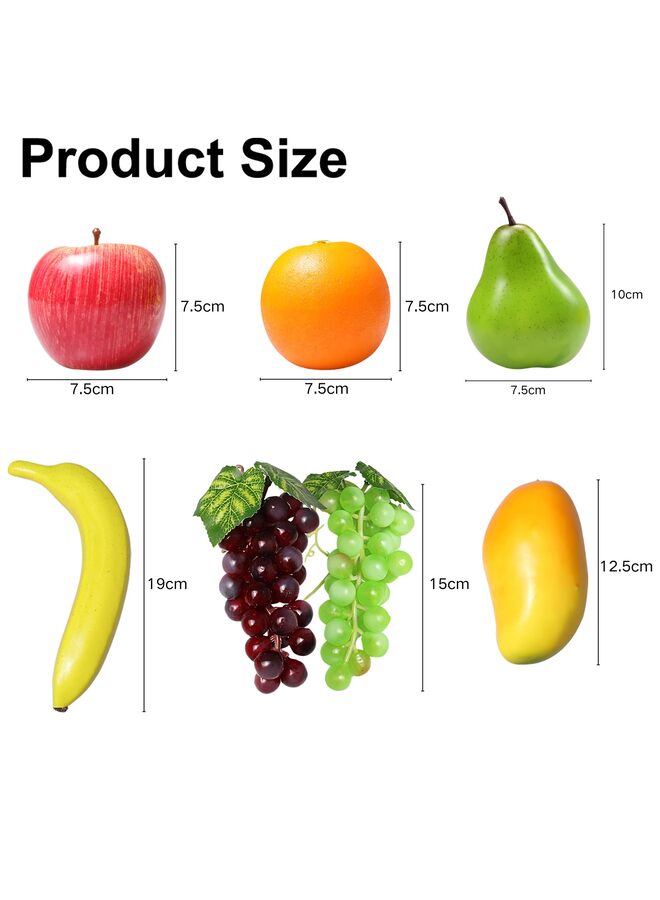 20PCS Artificial Fruit Set, Fake Fall Decor for Kitchen Centerpieces, Harvest Table Decorations, Photography Props, and DIY Wreaths - Image 3