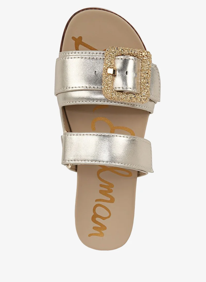 Sam Edelman SILVER Adrianna Slide Sandal for Women | Best Price UAE