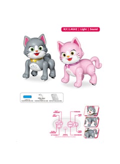 Generic Unicorn Smart Animal Dancing Remote Control Toy Rechargeable Simulation Children's Remote Control Toy Interactive Educational Plastic-Color:gray Kitten-Specifications:Display Box  - Image 3