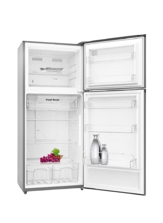 بروماتيك ثلاجة بروماتيك بابين سعة 14 قدم (396 لتر) لون سلفر موديل NNR-450L — تبريد وتجميد منفصل، استهلاك اقتصادي للطاقة، تصميم عصري للمطابخ والمكاتب - Image 2