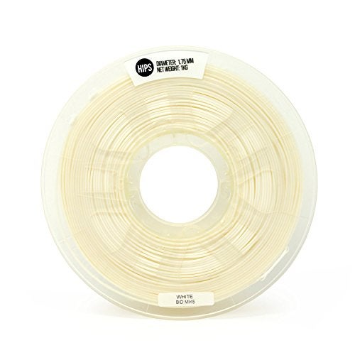 Gizmo Dorks 3D Printer Filament 1.75mm HIPS, Fits Most FDM 3D Printers, 1kg Spool (2.2lb), White - Image 2