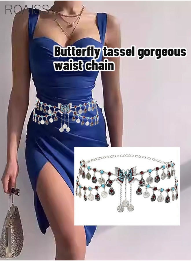 Women's Fashion Silver Waist Chain Bohemian Style Tassel Bow Waist Chain Dance Performance Party  Body Chain - pzsku/Z4C1335DFAEB8F1C3A9E6Z/45/_/1722217210/ee313732-f24f-40f0-81a7-fcd4fc1fbbf4