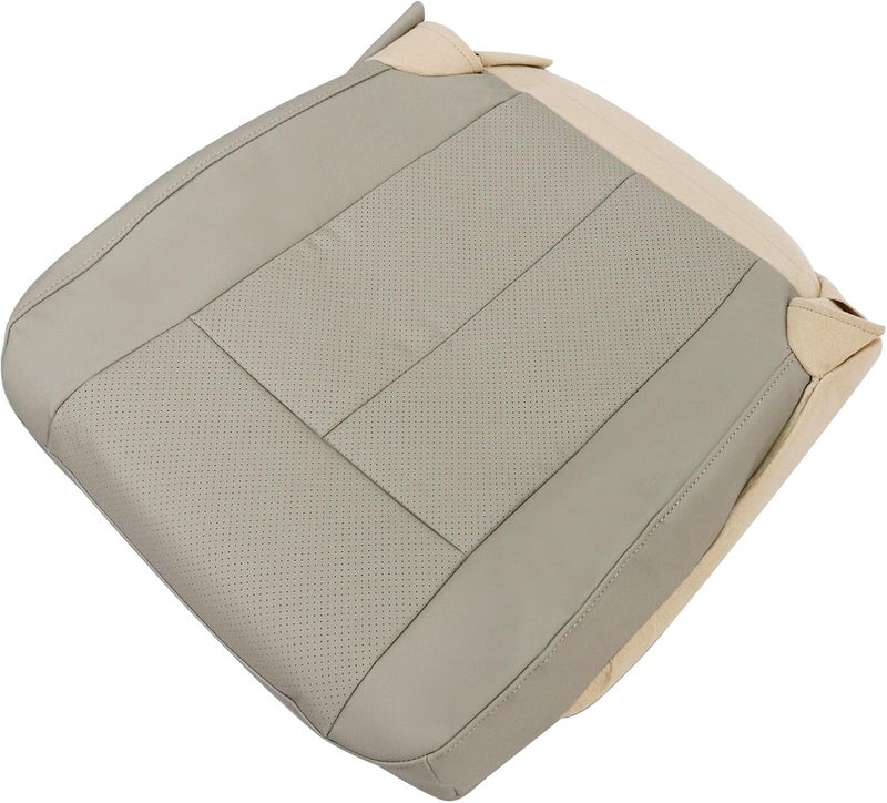 Sekeseauto Passenger Bottom Perforated Leather Seat Cover Tan for Ford Expedition 2007-2014 - Image 1