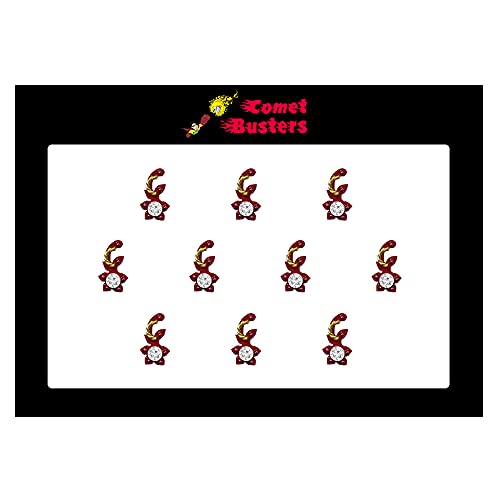 Comet Busters Beautiful Maroon Bindis With Stone (BIN1135)(10mm) - Image 3