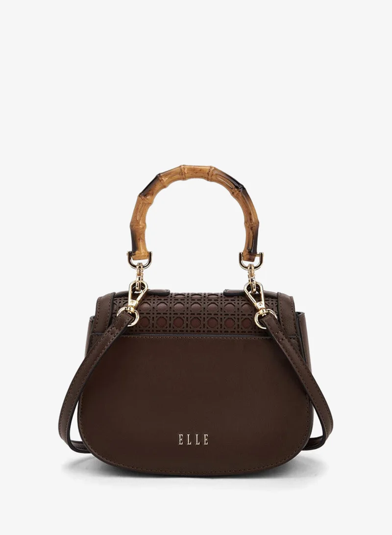 ELLE  Textured Crossbody Bag With Detachable Strap for Women | Best Price UAE