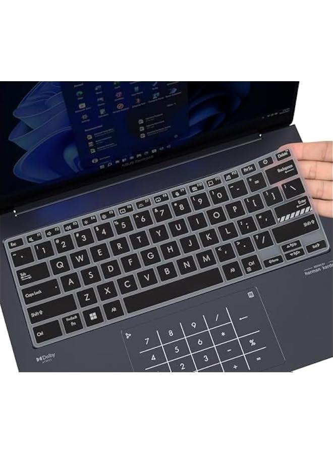 2023 ASUS ZenBook 14X and ZenBook Pro 14 OLED Laptops Black Keyboard Cover - Incompatible with 2024 Models - Image 1